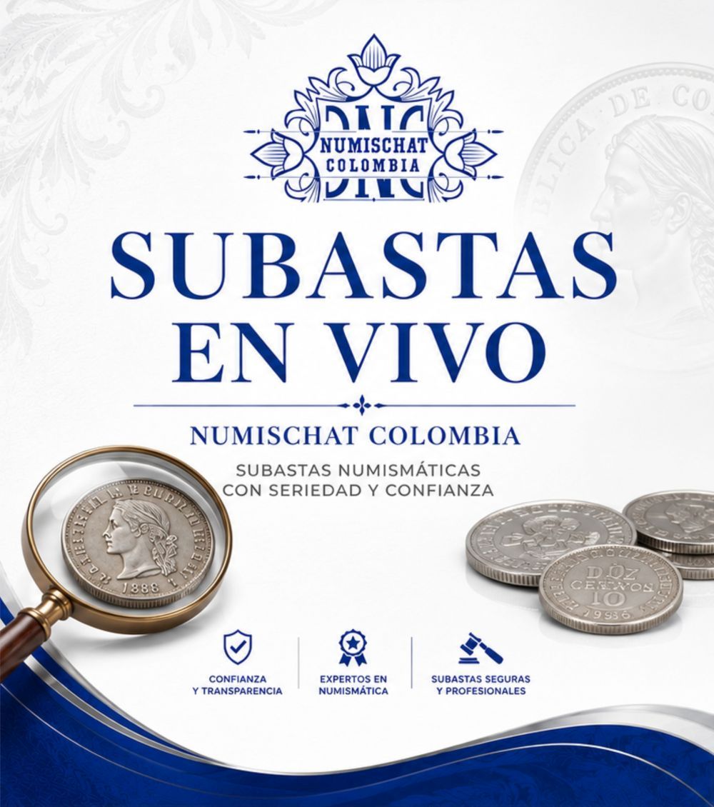 Subastas en vivo NumisChat Colombia