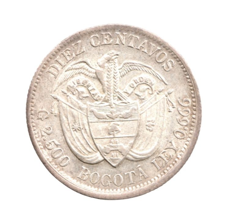 Diez Centavos 1897 Plata