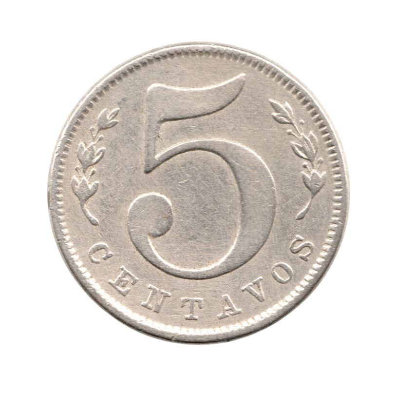 5 Centavos 1886 - 5 Grand