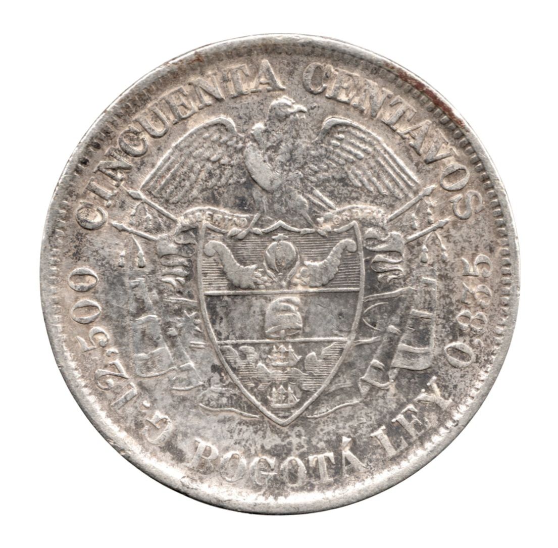 Cincuenta Centavos 1907 Bogotá
