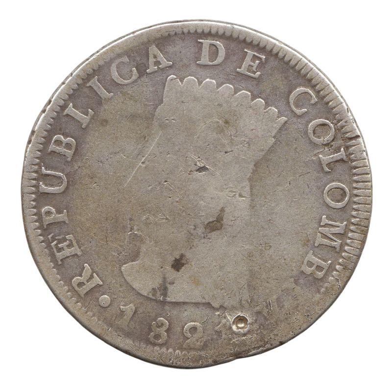 8 Reales 1821 Cundinamarca