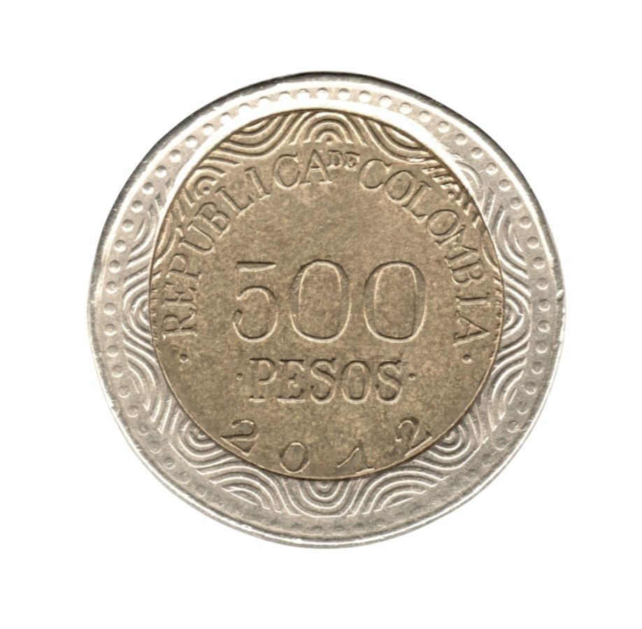500 pesos 2012 Descentrada
