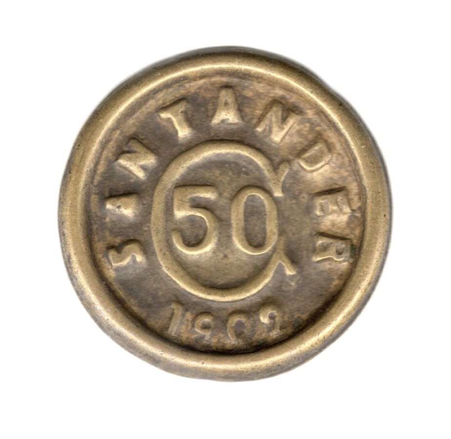 50 Centavos 1902 Santander