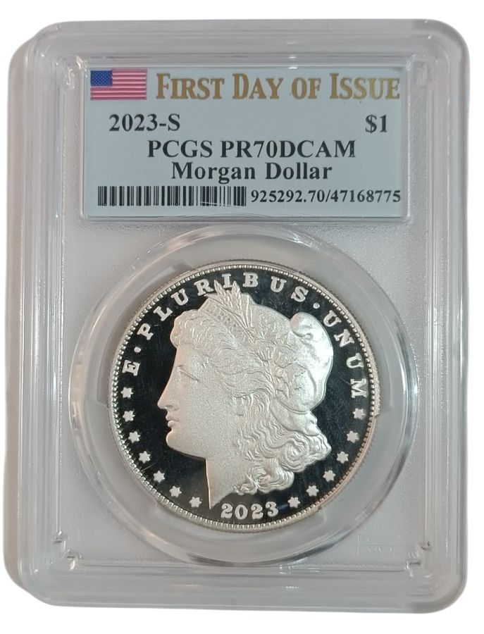 1 dólar Morgan de Plata (Proof) 2023