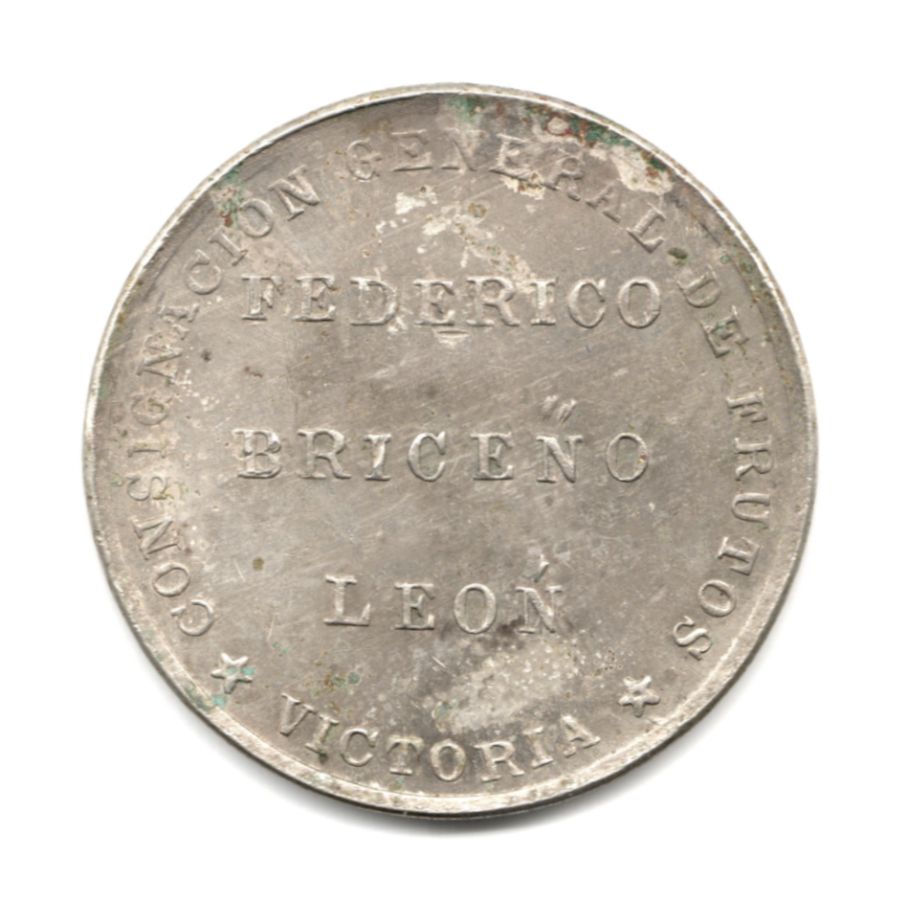 Fichas de hacienda Venezuela 1887