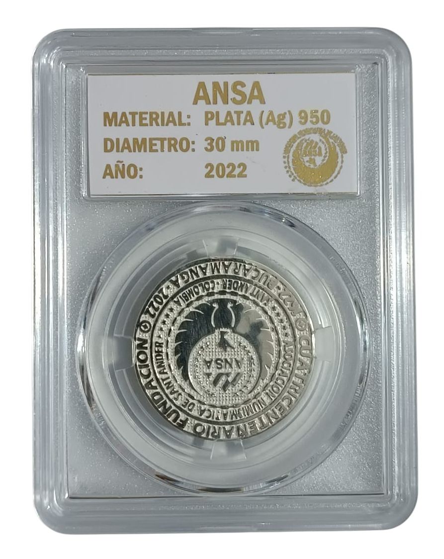 Moneda Conmemorativa ANSA Plata