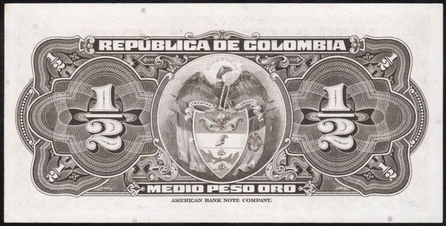 1/2 Peso Oro 1948 Serial A208926