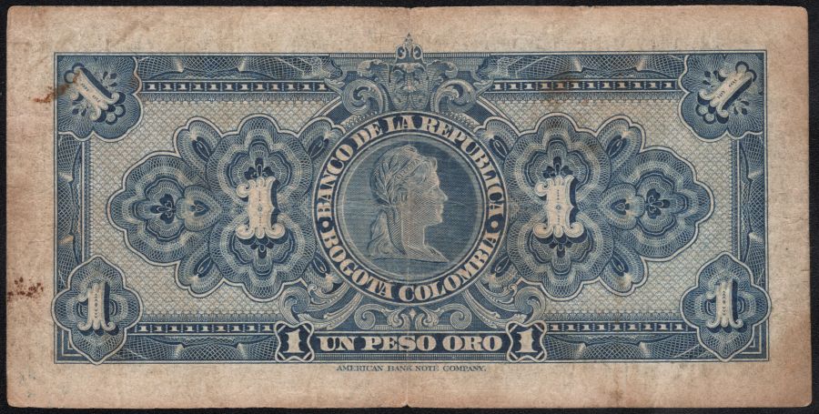 Billet 1 peso Oro 1947 RARO letra F