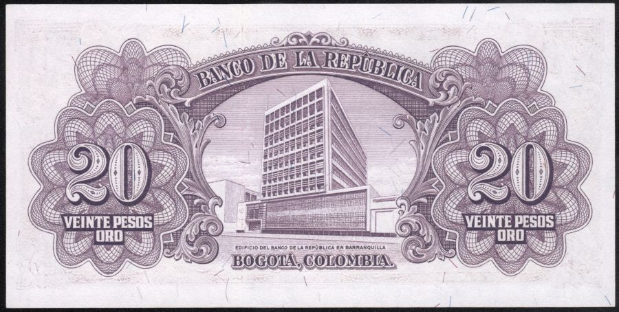 20 pesos Oro 1 Enero 1953