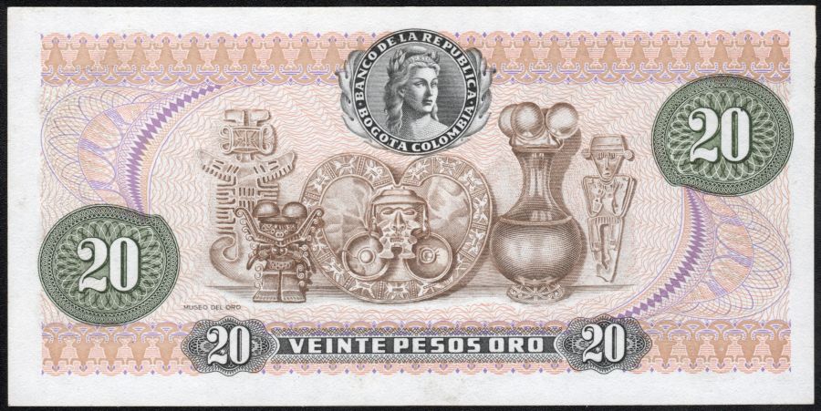 20 Pesos Oro # 194 Bajo