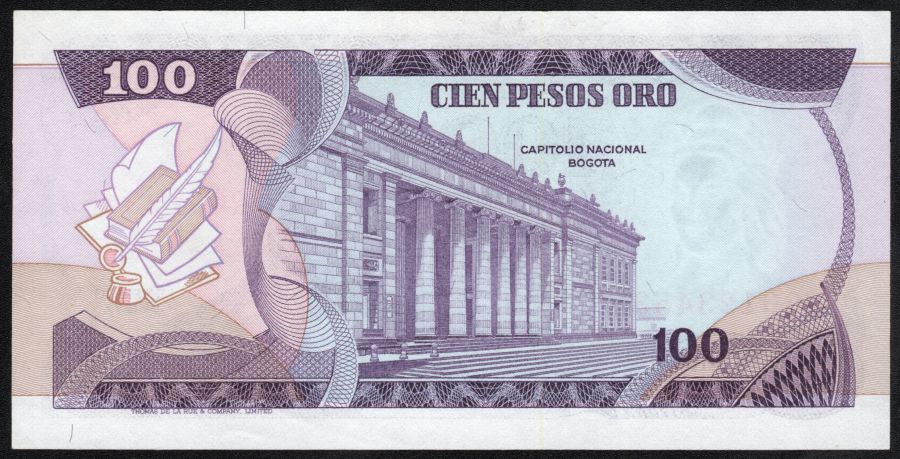 100 Pesos Oro Reposición 1977