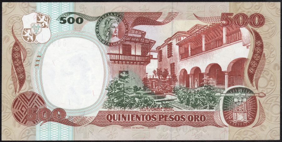 500 Pesos # 665 Bajo1989