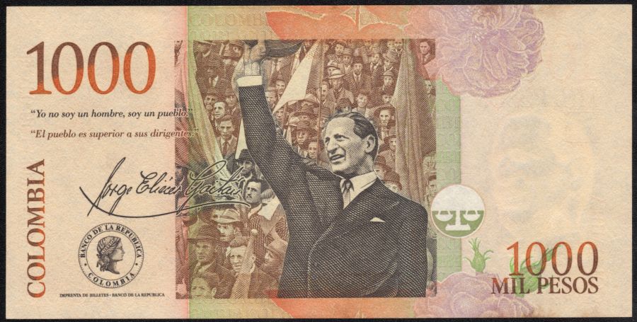1000 Pesos lástima de pleno unos