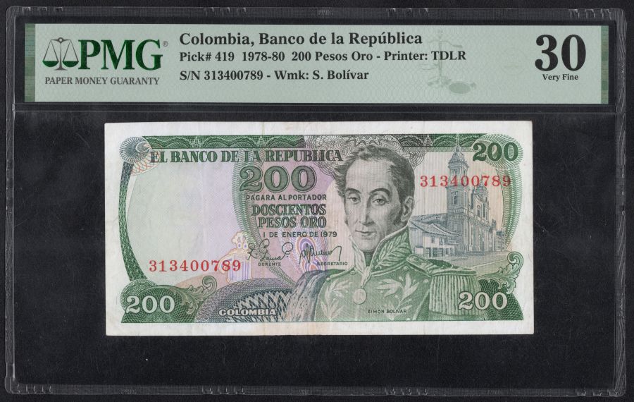 200 pesos 1 enero 1979 Certificado