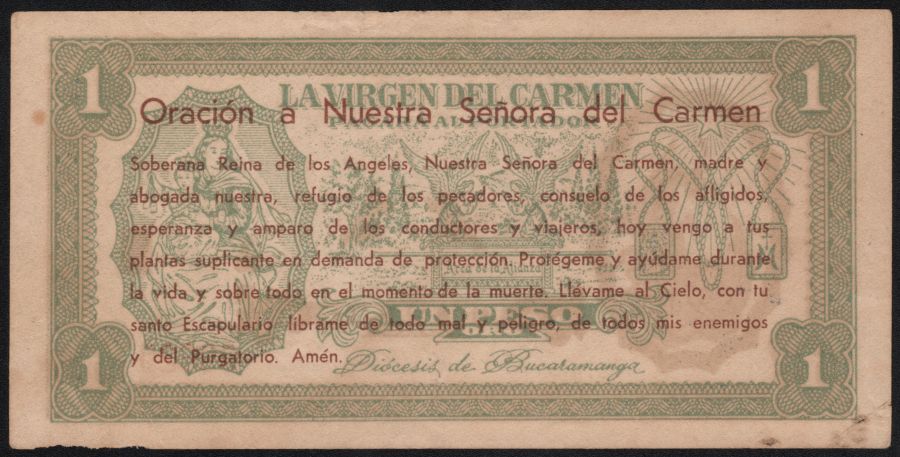 1 Peso Oro Diócesis de B/manga