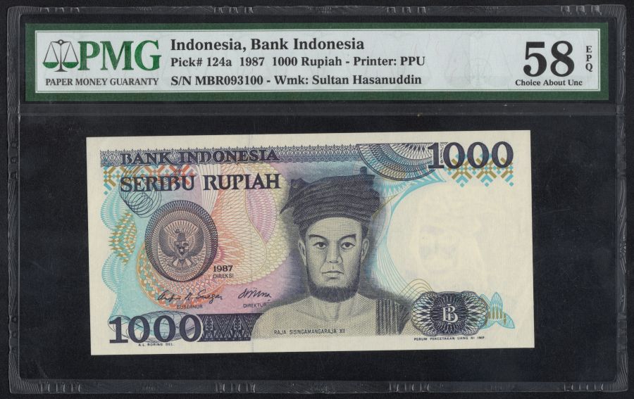 1000 Rupias de Indonesia 1987