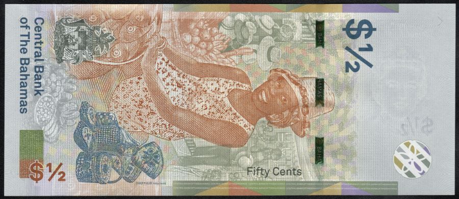 ½ dólar de las Bahamas
