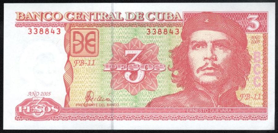 3 Pesos Cuba 2005
