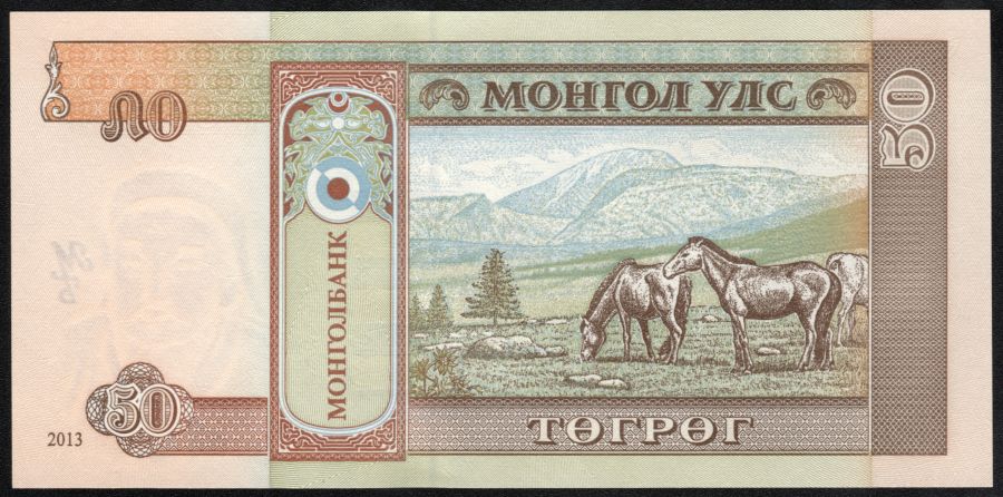 50 tugrik de Mongolia