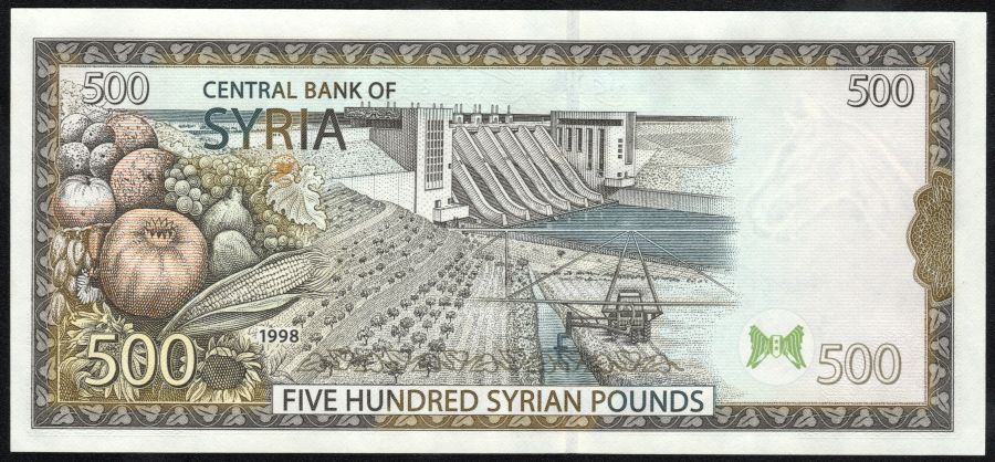 500 libras sirias 1998