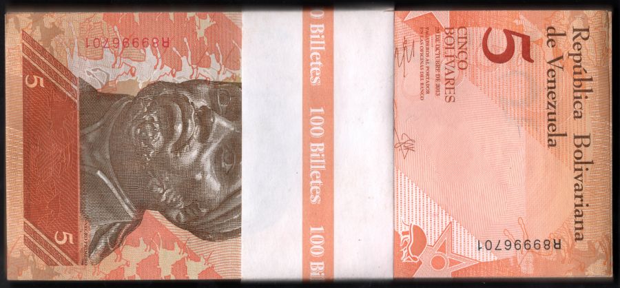 Fajo 5 Bolivares Venezuela