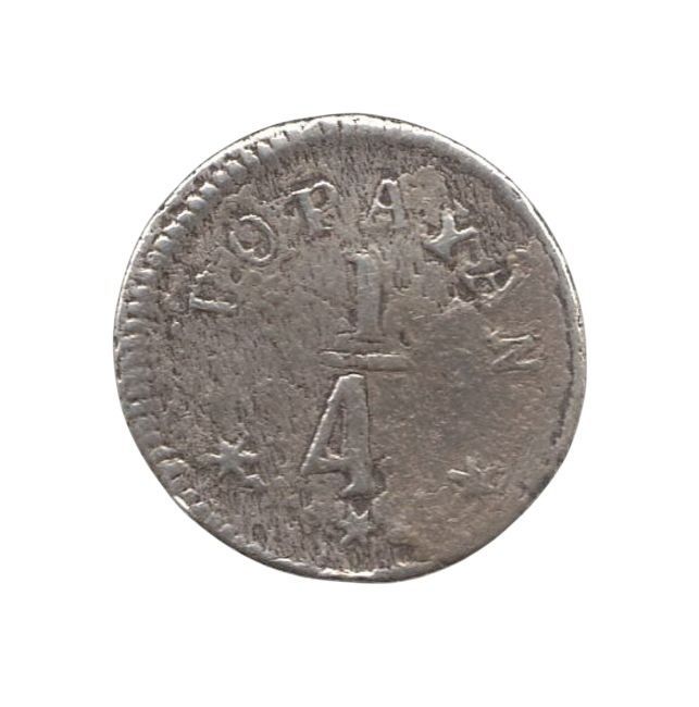 1/4 Real 1855 Popayán