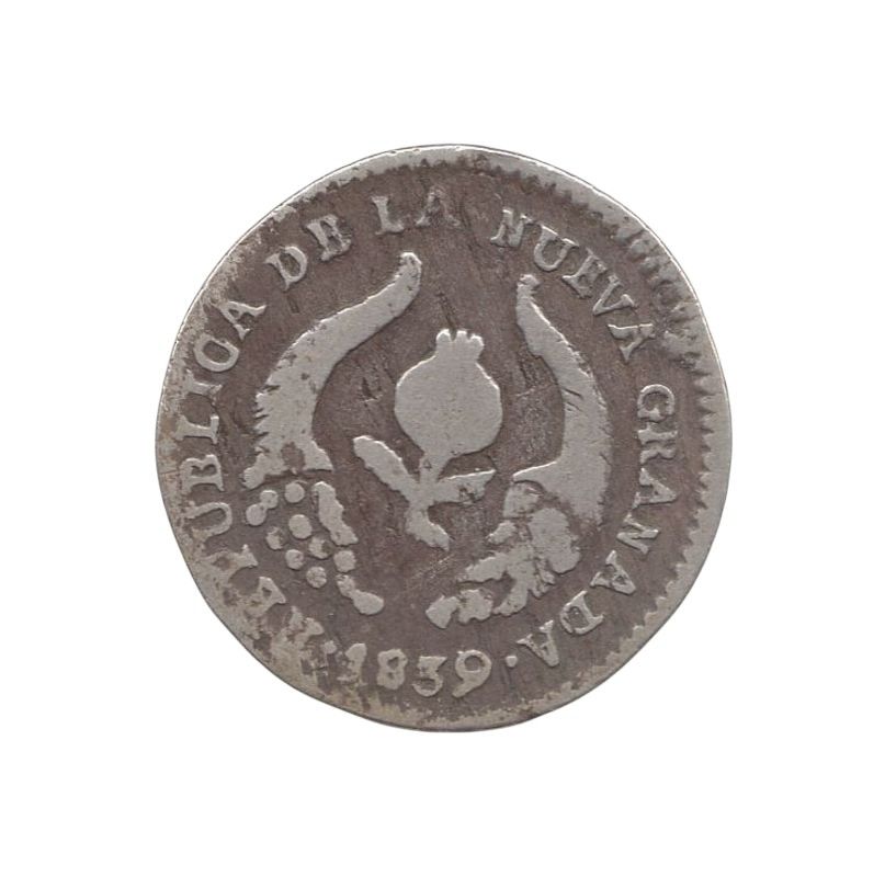 1/2 Real 1839 Popayán R.U R