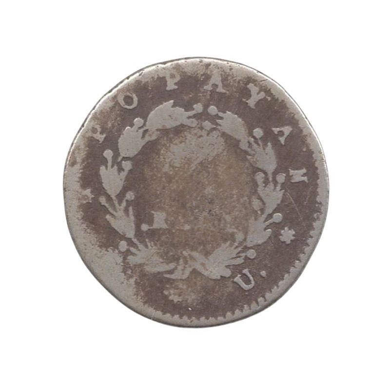 1/2 Real 1839 Popayán R.U R