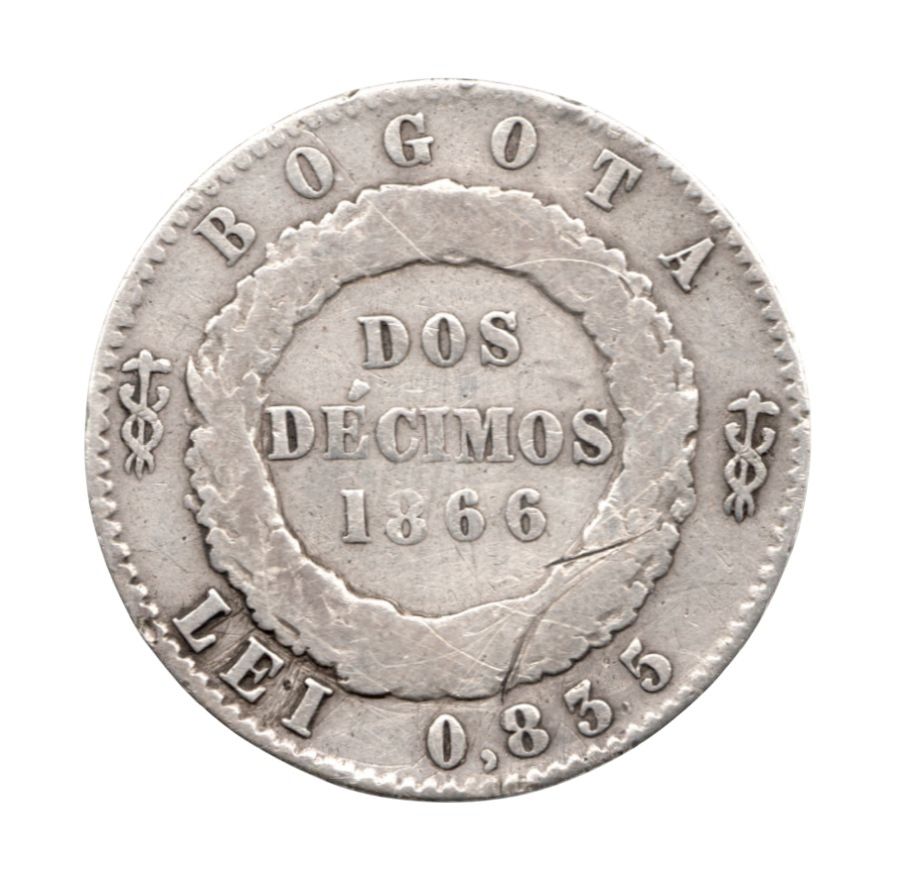 Dos Décimos 1866 Bogotá