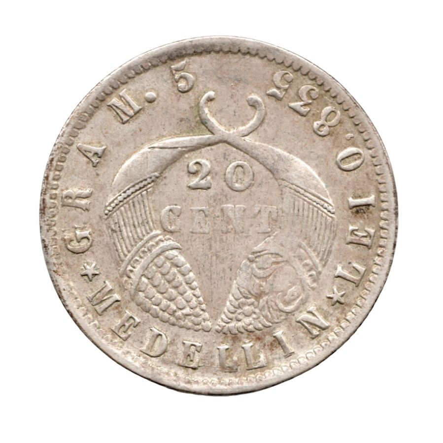 20 Centavos 1882 Medellín