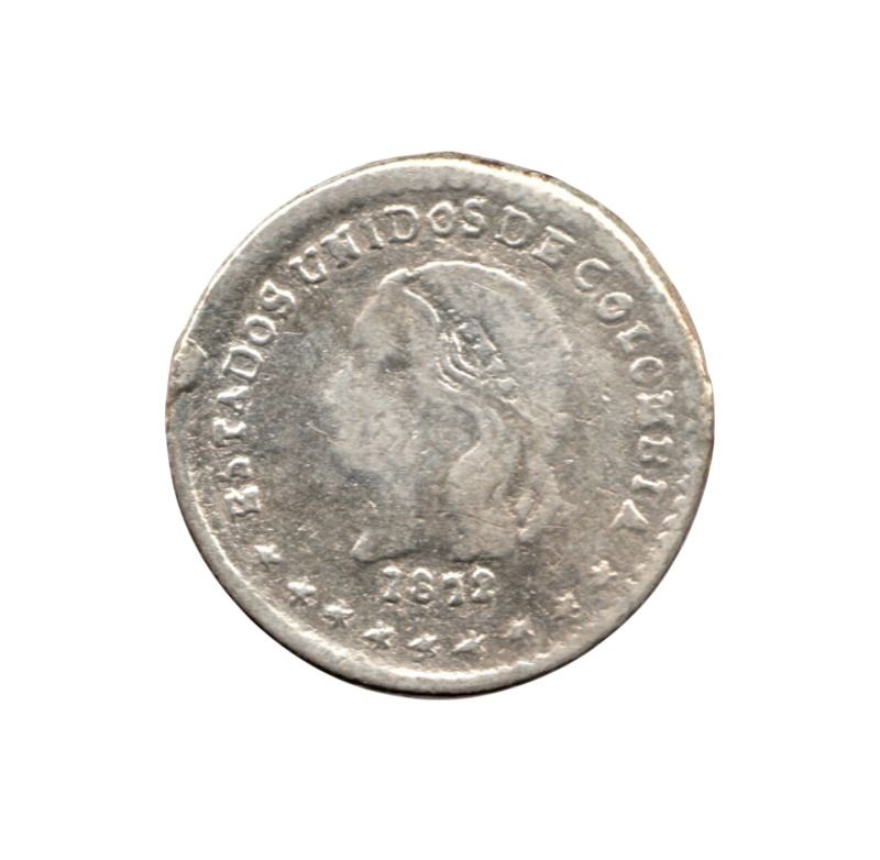 Medio Décimo 1872 Medellín