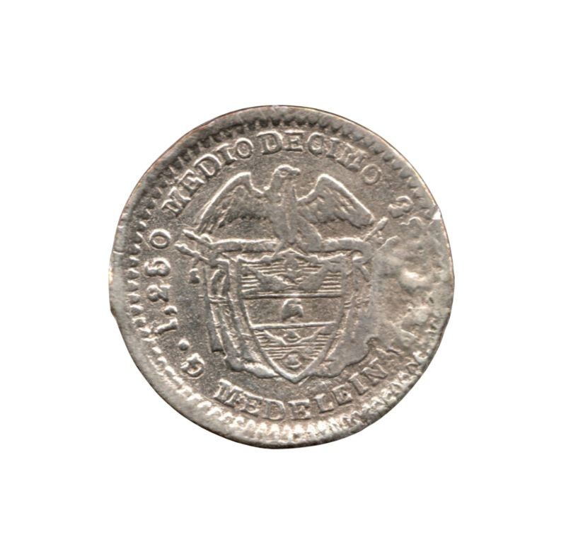 Medio Décimo 1872 Medellín