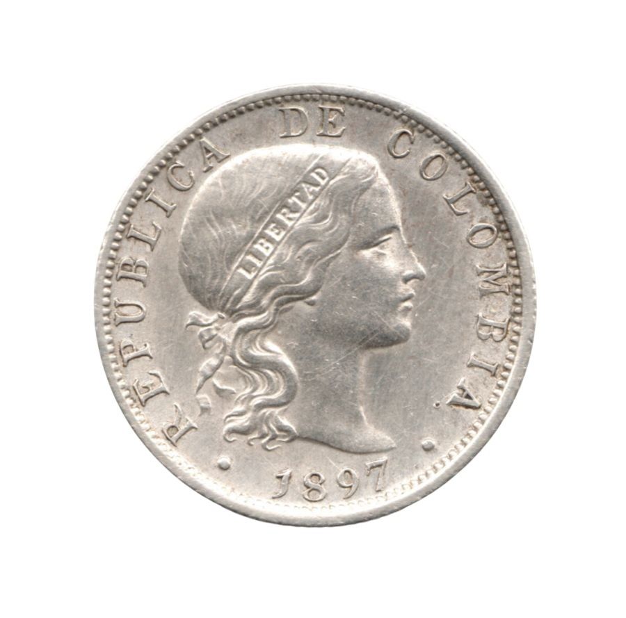 Diez Centavos 1897 Bogotá