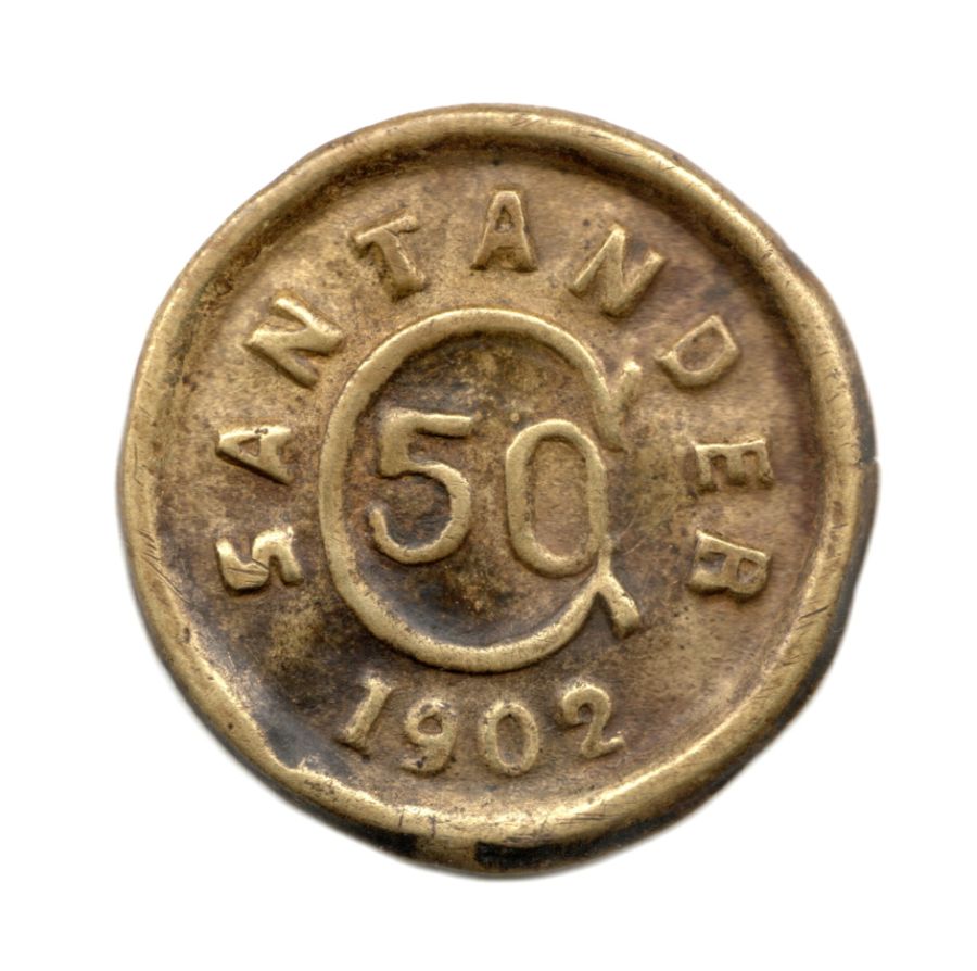 50 Centvos 1902 Santander