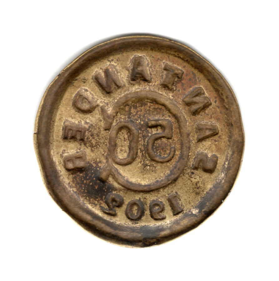 50 Centvos 1902 Santander