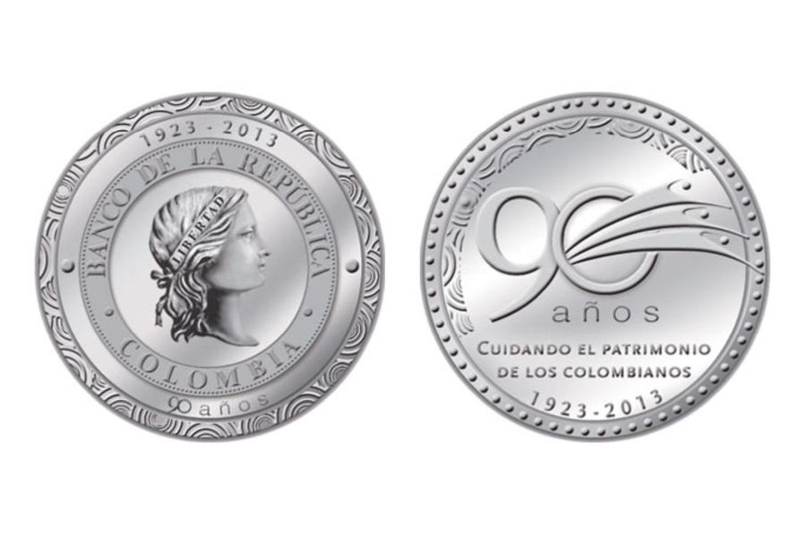 90 años Banco República en estuche