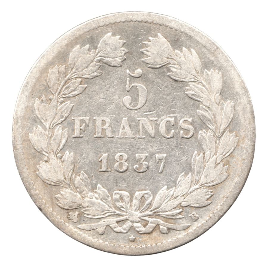 5 Francos 1837 Plata