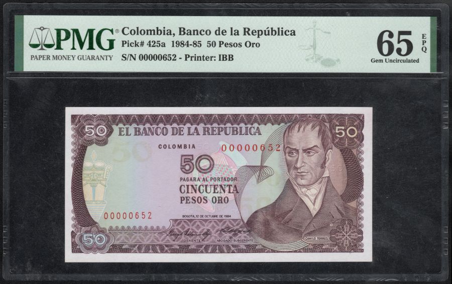 50 Pesos # 652Bajo