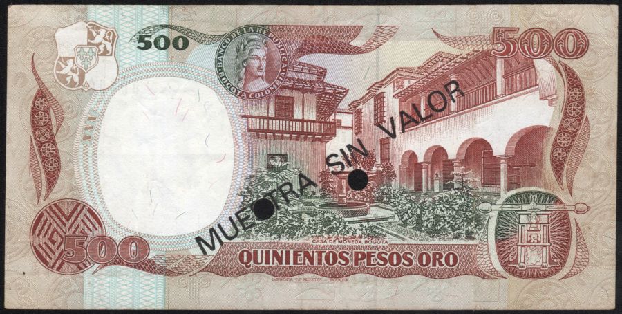 500 pesos Specimen No 064