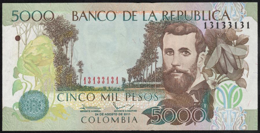 5000 Pesos Radar Binario