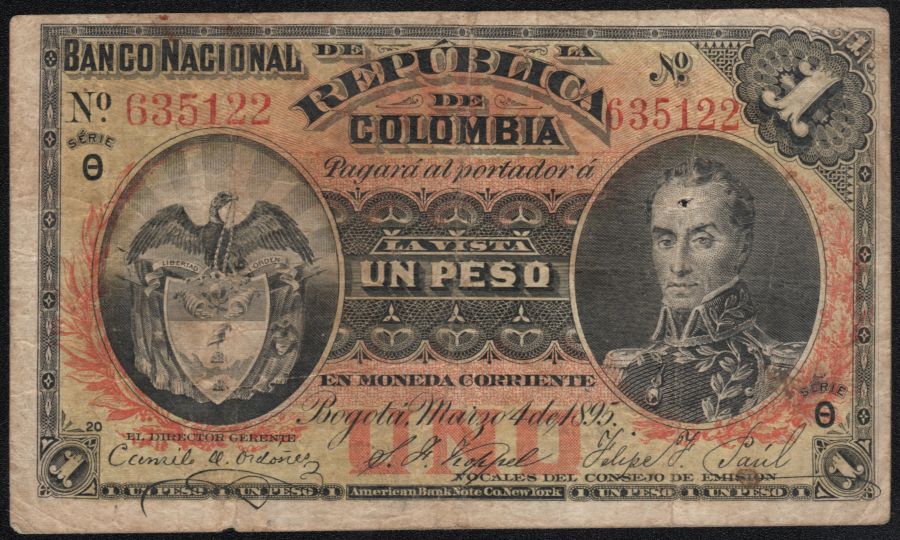 1 Peso Banco Nacional