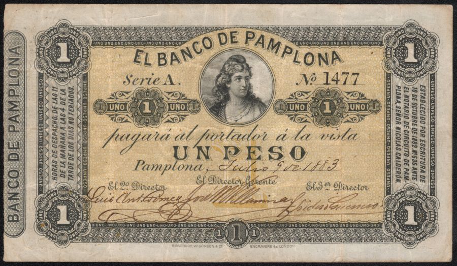 1 Peso Banco de Pamplona