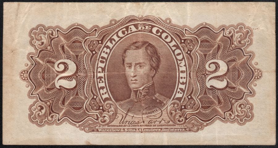 2 Pesos Bogotá Abril de 1904