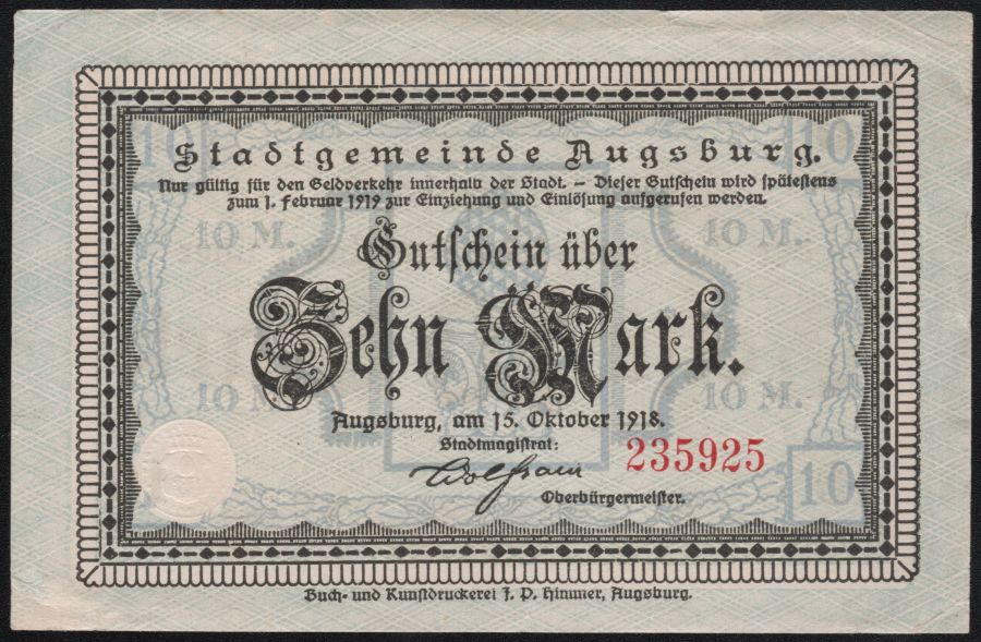 Notgeld 10 Marcos