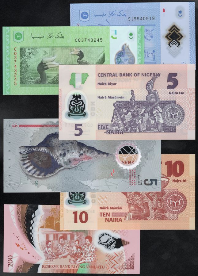 Set de 6 Billetes Plásticos