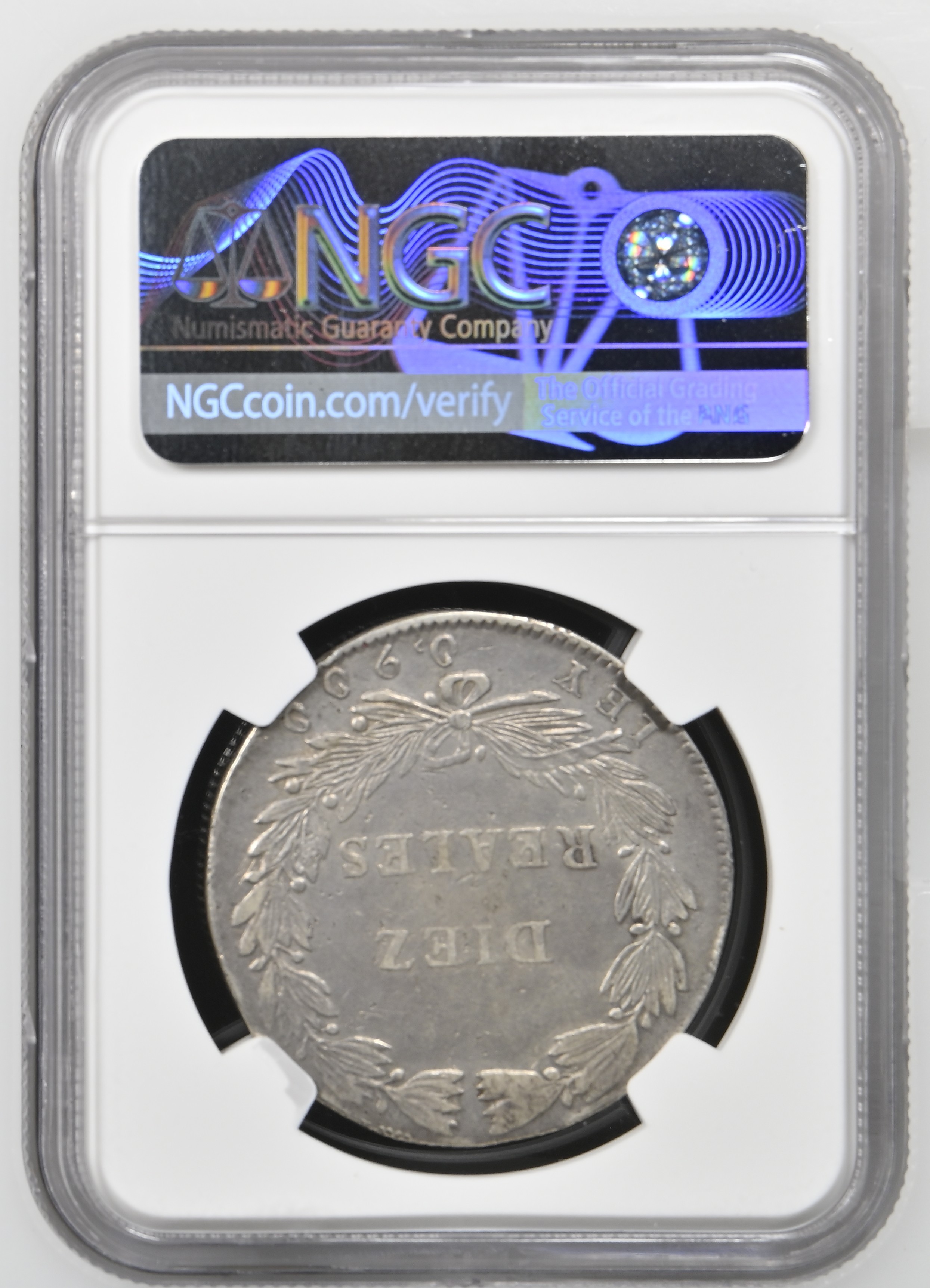 10 Reales 1848 República de la Nueva Granada