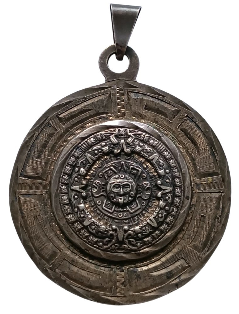 Medallón de plata 925 Piedra del Sol