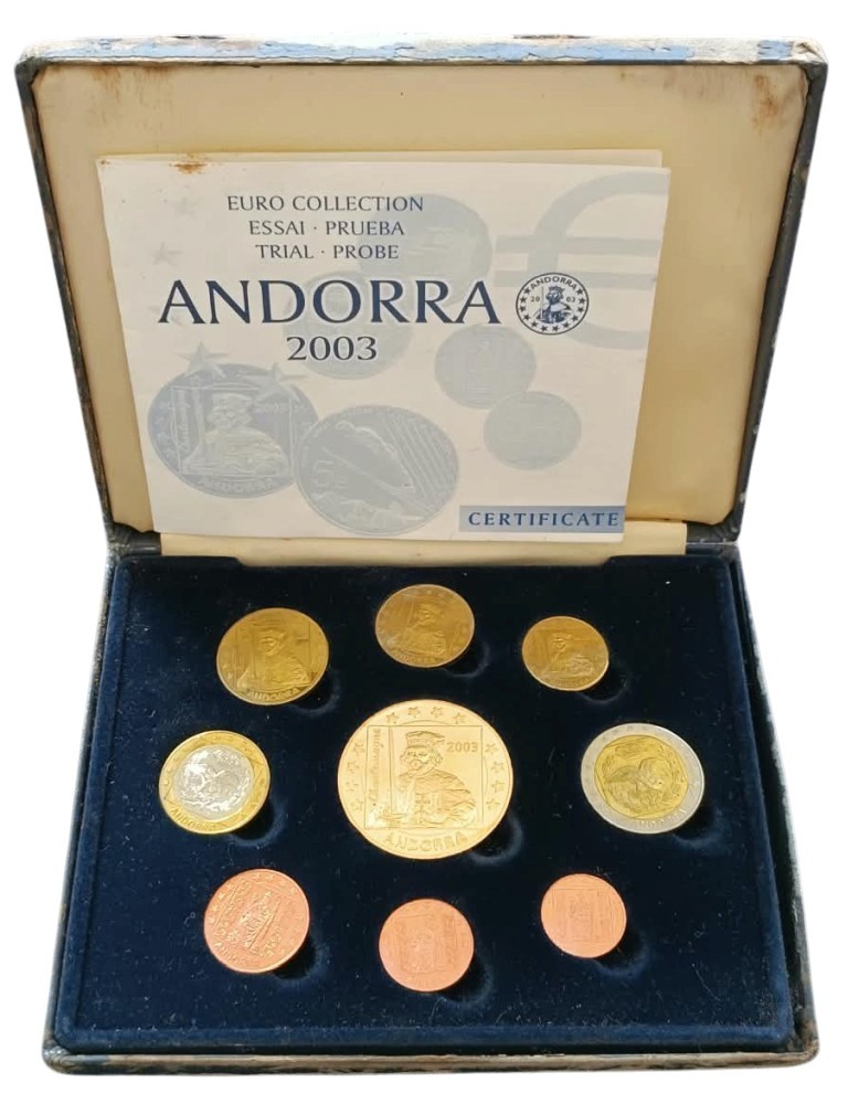 Juego de prueba ANDORRA de 9 monedas