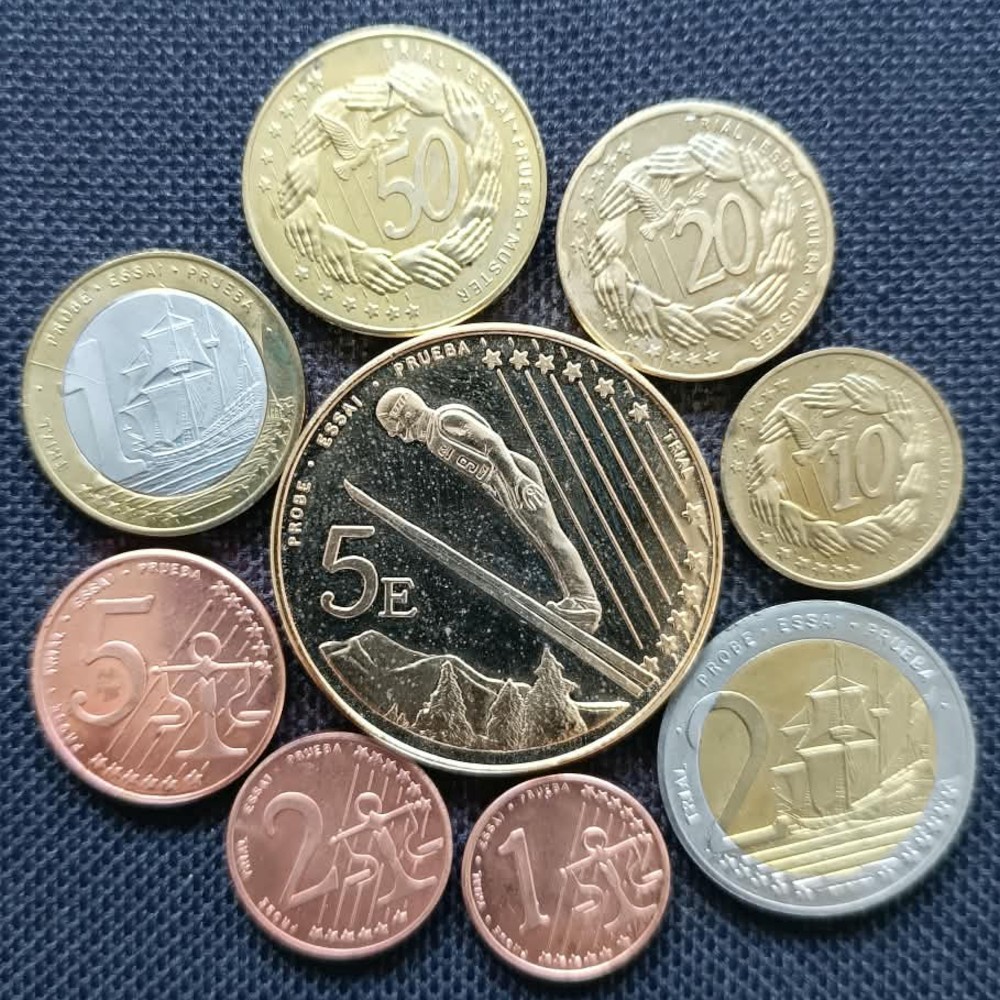 Juego de prueba ANDORRA de 9 monedas