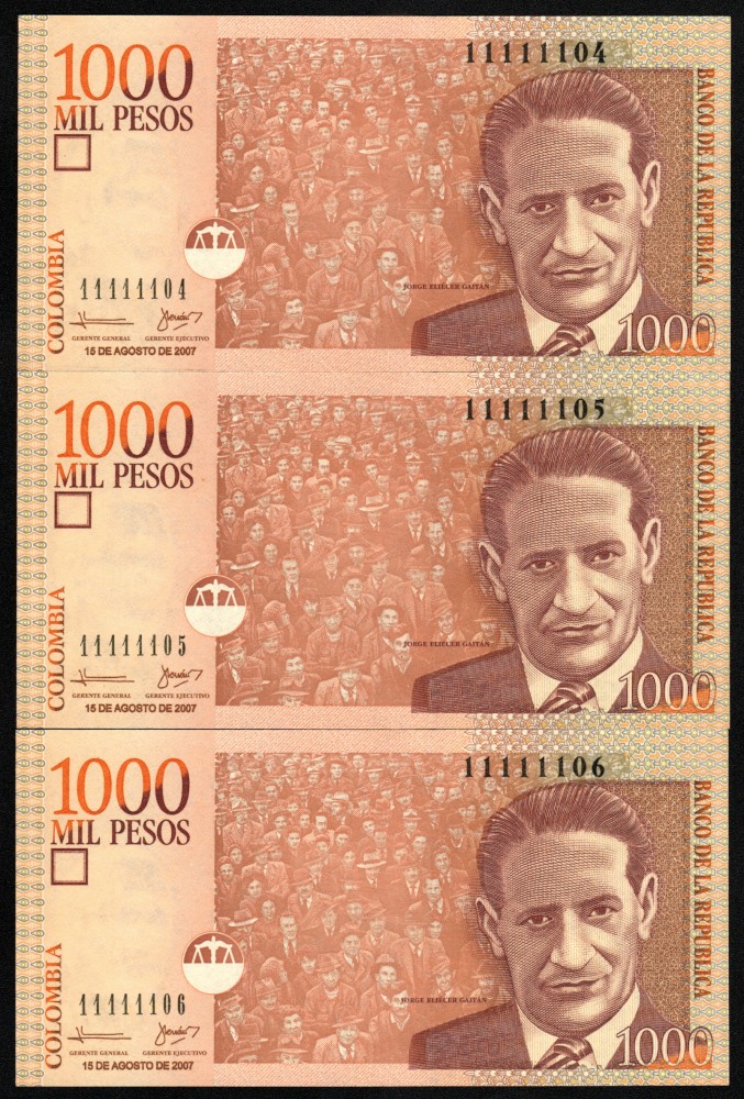 1000 pesos consecutivos lástimas de pleno